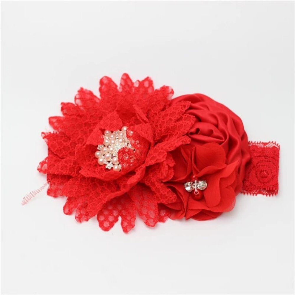 NEW - Flower Headband Baby Girl Vintage - Baby Girls Accesories